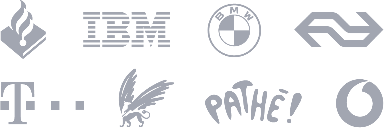 Politie, IBM, BMW, NS, T-Mobile, Vrije Universiteit Amsterdam, Pathé en Vodafone-Ziggo